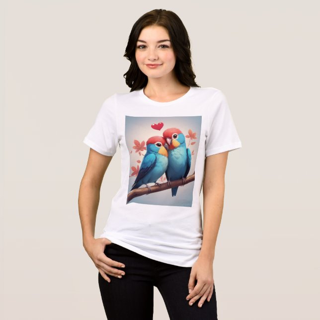 Liebesvogelhemd 415z Tri-Blend shirt (Vorderseite voll)