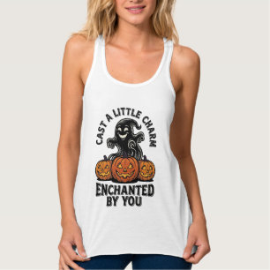 Liebeszauber-Geist Vintage-Halloween-Kürbis-Kunst_ Tank Top
