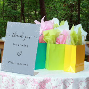 Liebeszeichen dusty Blue Sockelschild