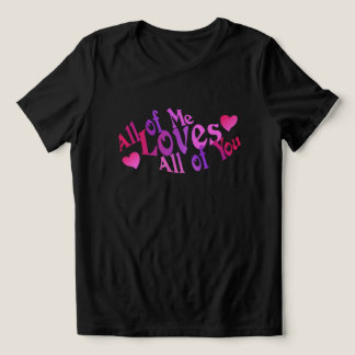Liebeszitat T-Shirt Valentinstag Paar Oberteil Tri-Blend Shirt