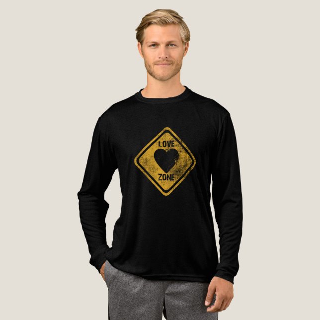 Liebeszone Tri-Blend Shirt (Volle Vorderseite)