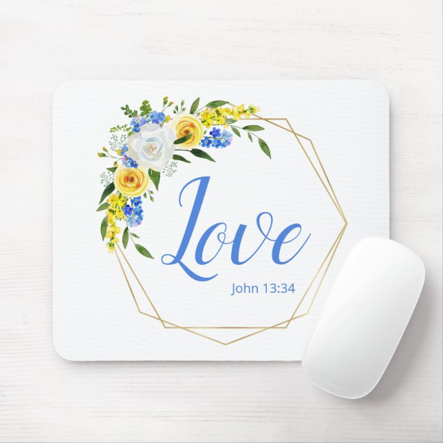 Liebevoll floral mousepad (Mit Mouse)
