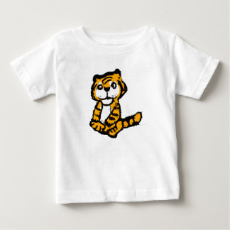 Liebevoll gezeichneter Baby-Tiger-Cartoon-Kinder-T Baby T-shirt