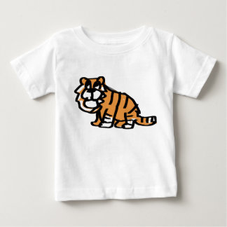 Liebevoll handgezeichneter Baby-Tiger-Cartoon-Kind Baby T-shirt
