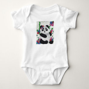 Liebevoll süßer Panda-Bär Baby Strampler