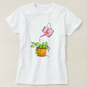 Liebevolle Bewässerung, Glückliche Zimmerpflanze T-Shirt