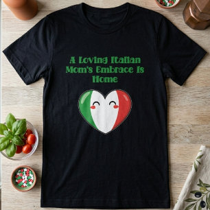 Liebevolle italienische Mutter Umarmung ist Home D T-Shirt