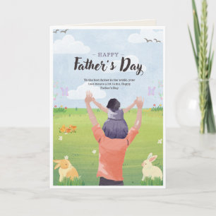 Liebevolle Nachricht für Papa Karte