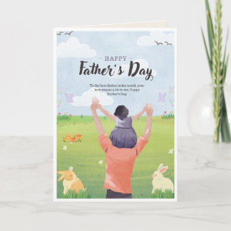 Liebevolle Nachricht für Papa Karte