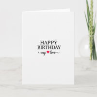 Liebevolle Schrift-Typografie-Geburtstagskarte