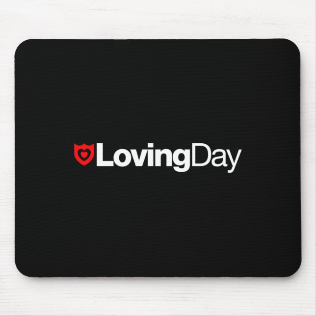 Liebevolle Tageslogo-Mausunterlage Mousepad (Vorne)