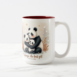 Liebevolle Weihnachts-Mutter-Tasse Zweifarbige Tasse