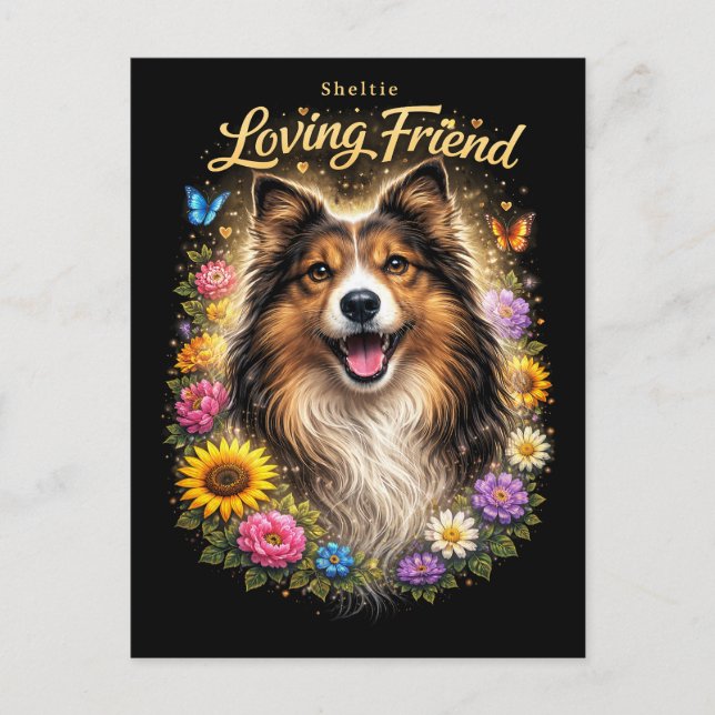 Liebevoller Freund Postkarte (Vorderseite)