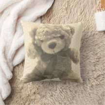 Liebevoller Hellbrauner Vintage-Teddybär-Nursery