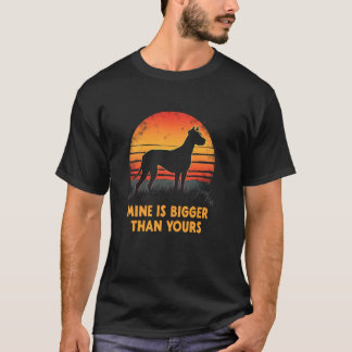 Liebevoller Hundeanspruch - Meiner ist größer als T-Shirt