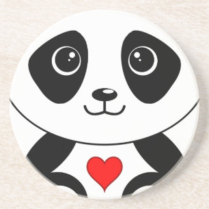 Liebevoller Panda Getränkeuntersetzer