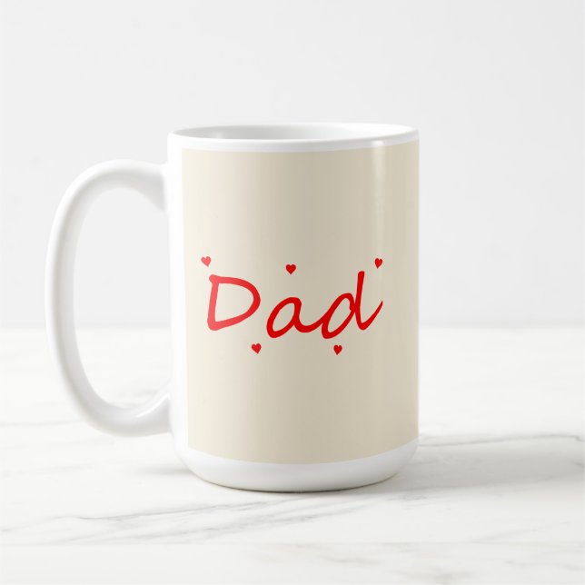 Liebevoller Papa  Kaffeetasse (Links)