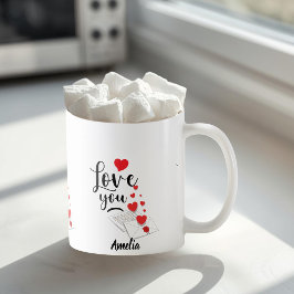 Liebevoller personalisierter Becher Kaffeetasse