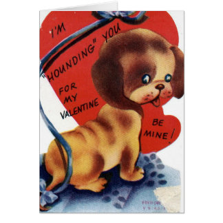 Liebevoller Valentinstag Hund