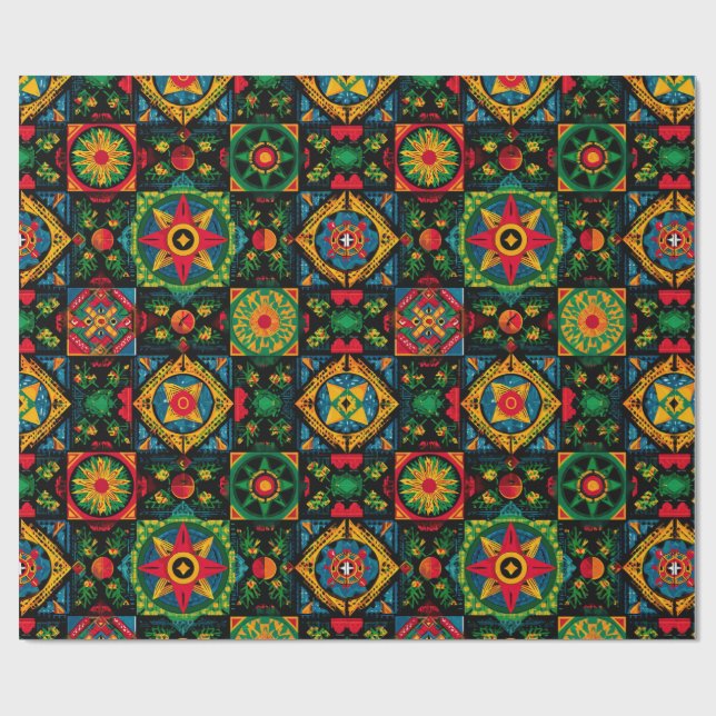 liebevolles Design Geschenkpapier (Flach)