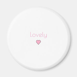 Liebevolles Herz Rosa Magnet