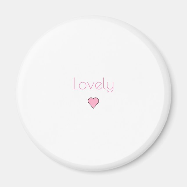 Liebevolles Herz Rosa Magnet (Vorne)