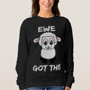 Liebevolles Lamm-Mutterschaf Du Schaffst Das Zur U Sweatshirt
