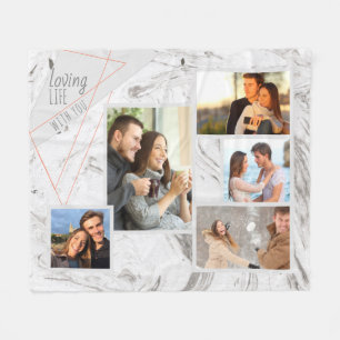 Liebevolles Leben mit Ihnen 5 Fleecedecke