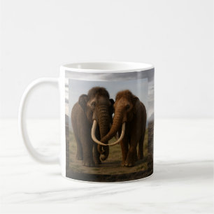 Liebevolles Mammut-Paar Kaffeetasse