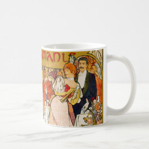 Liebhaber, Alphonse Mucha Kaffeetasse