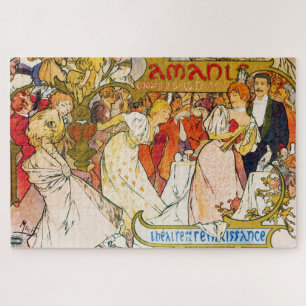 Liebhaber, Alphonse Mucha Puzzle