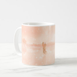 Liebhaber auf einem gefrorenen Teich Kaffeetasse