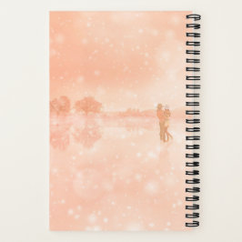 Liebhaber auf einem gefrorenen Teich Notizbuch