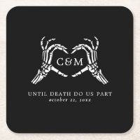 Liebhaber bis zum Tode Skelette und Rose Hochzeit