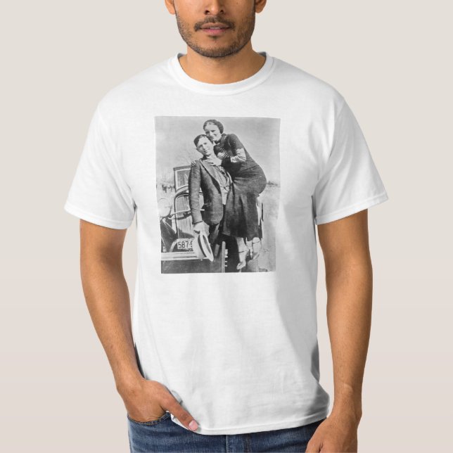Liebhaber Bonnie und Clyde T-Shirt (Vorderseite)