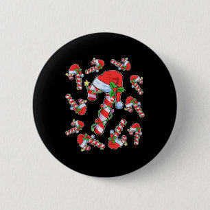 Liebhaber Candy Cane Weihnachten Weihnachten Weihn Button