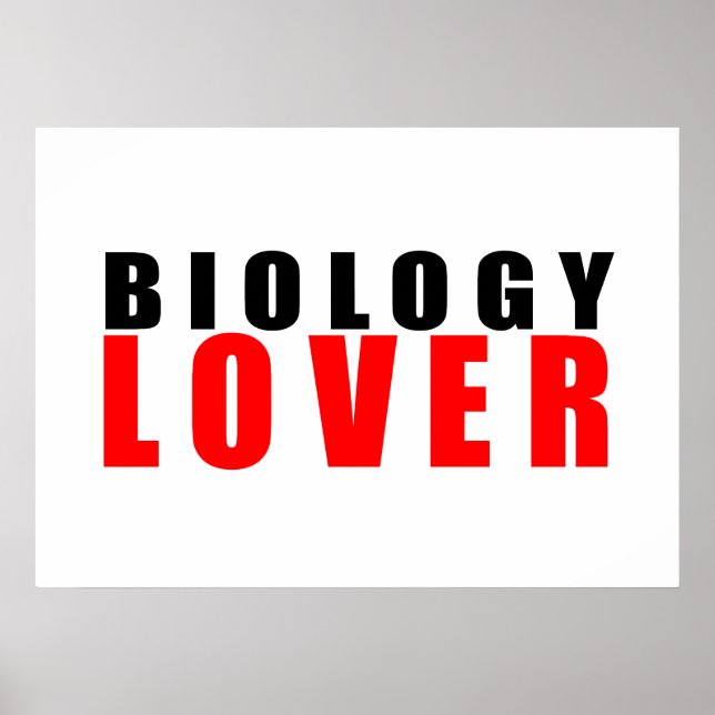 Liebhaber der Biologie Poster (Vorne)