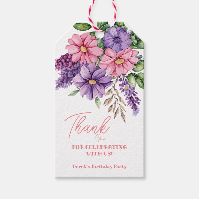 Liebhaber der Blume Geschenkanhänger (Vorderseite)