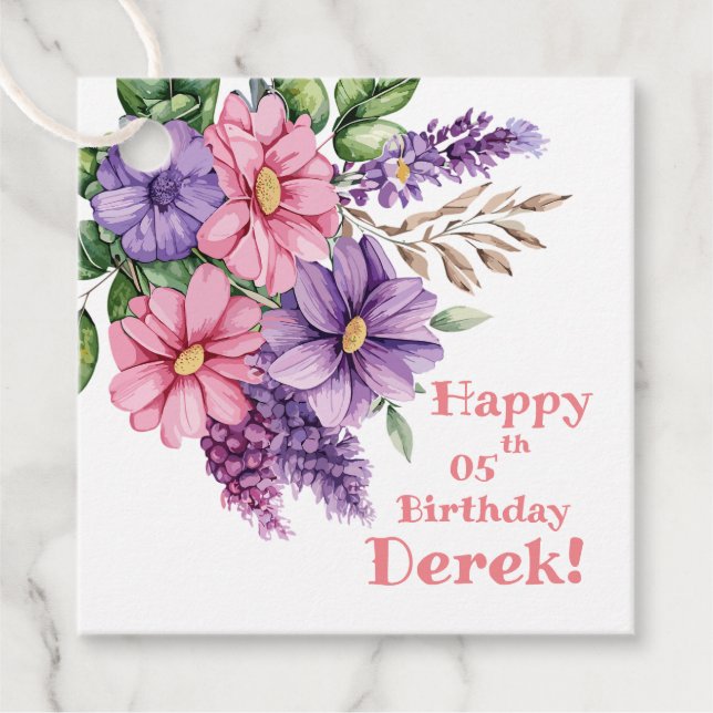 Liebhaber der Blume Geschenkanhänger (Vorderseite)