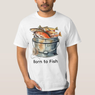 Liebhaber der Fischerei Geburtstagsparty T-Shirt