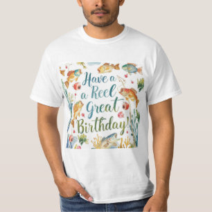 Liebhaber der Fischerei Geburtstagsparty T-Shirt