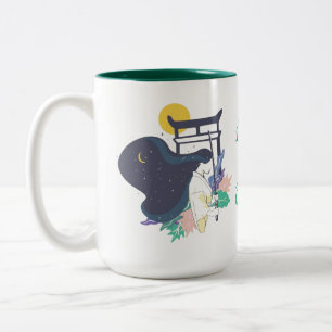 Liebhaber der japanischen Kunstbild-Tasse Zweifarbige Tasse