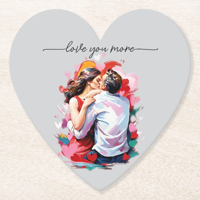 Liebhaber der Soft Holiday Card Untersetzer (Vorderseite)