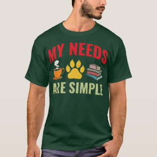 Liebhaber des Buches Coffee Dog Book T-Shirt