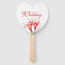 Liebhaber des Crocus roten Orangen Blume Fächer