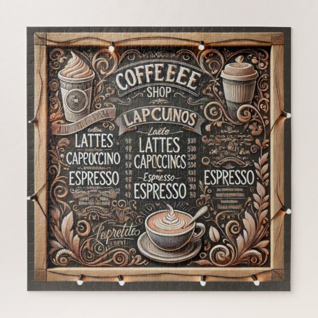 Liebhaber des Kaffeehauses Puzzle (Vertikal)