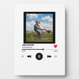 Liebhaber des Personalisierten Fotos Unser Song Fotoplatte