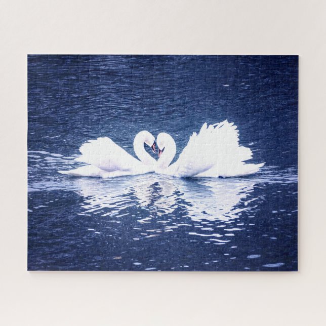 Liebhaber des Swan Couple, Jigsaw Puzzle (Horizontal)