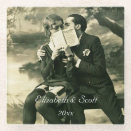 Liebhaber Geheimnisse Sexy Vintages Button-Up Coup Glasuntersetzer