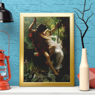 Liebhaber im Swing. Frühjahr von Pierre Auguste Co Poster